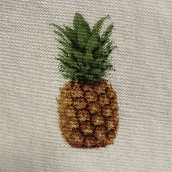 Denim &‎ Flowers EUC Mens slim fit, button up pineapple shirt, size small - Picture 5 of 16